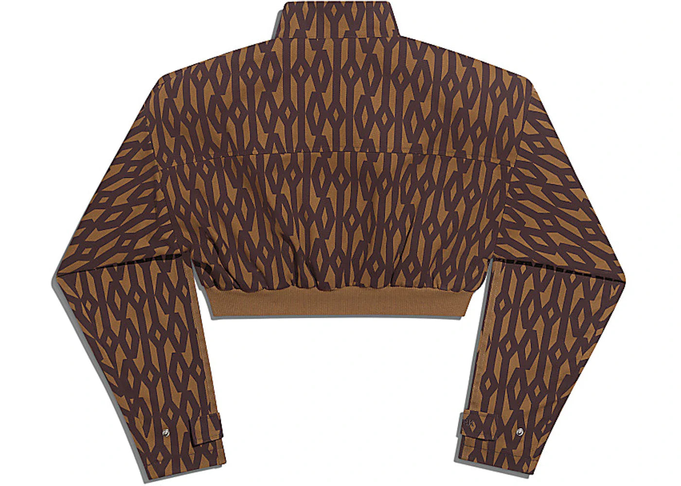 adidas Ivy Park Crop Monogram Track Jacket Wild Brown/Night Red