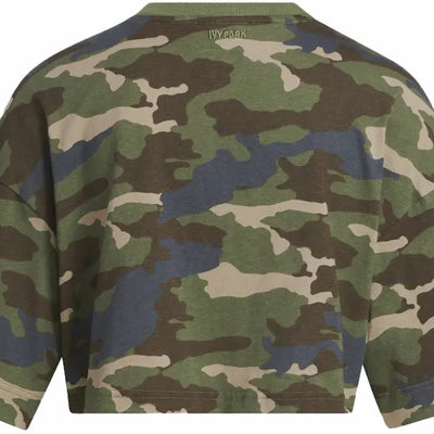 adidas Ivy Park Crop Tee Camo Print