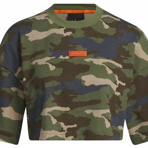 adidas Ivy Park Crop Tee Camo Print