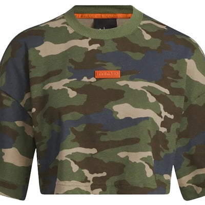 adidas Ivy Park Crop Tee Camo Print
