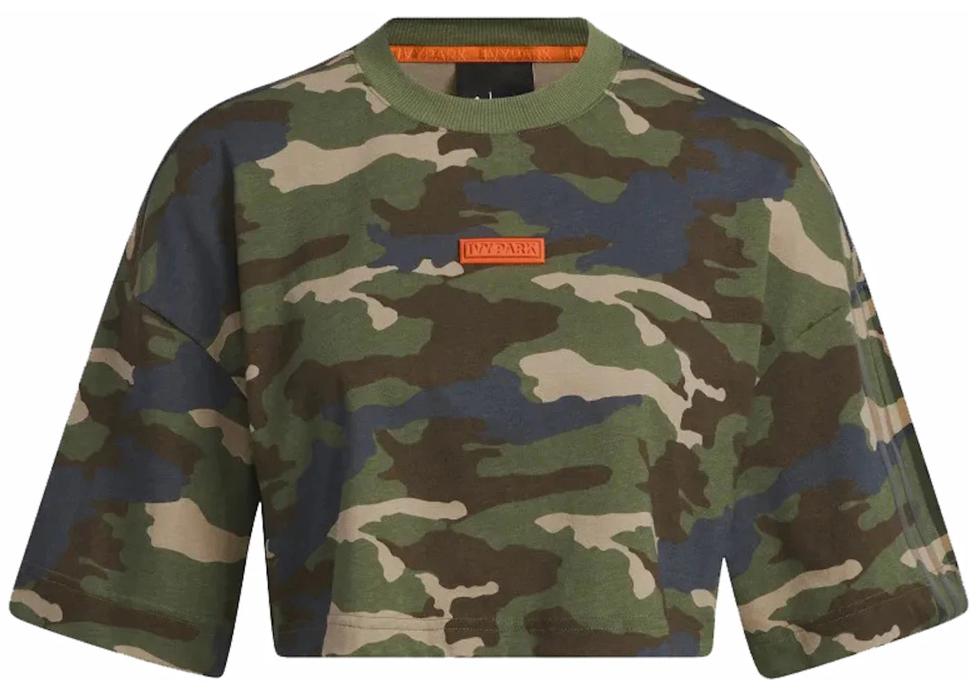 adidas Ivy Park Crop Tee Camo Print