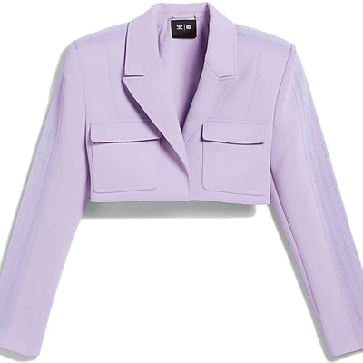 adidas Ivy Park Cropped Suit Jacket Purple Glow