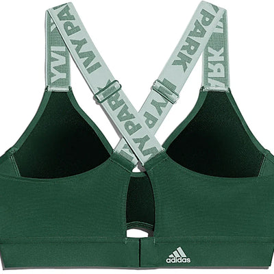 adidas Ivy Park Cutout Medium Support Bra Dark Green