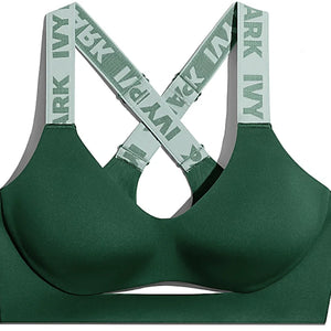 adidas Ivy Park Cutout Medium Support Bra (Plus Size) Dark Green