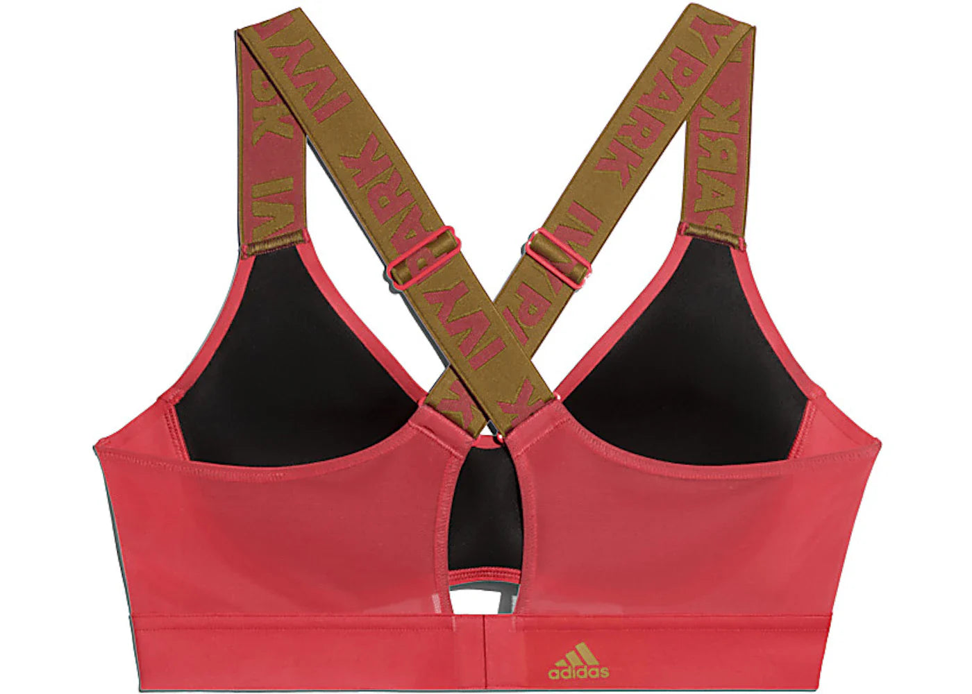 adidas Ivy Park Cutout Medium Support Bra (Plus Size) Real Coral