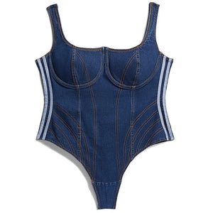 adidas Ivy Park Denim Bodysuit (Plus Size) Dark Denim