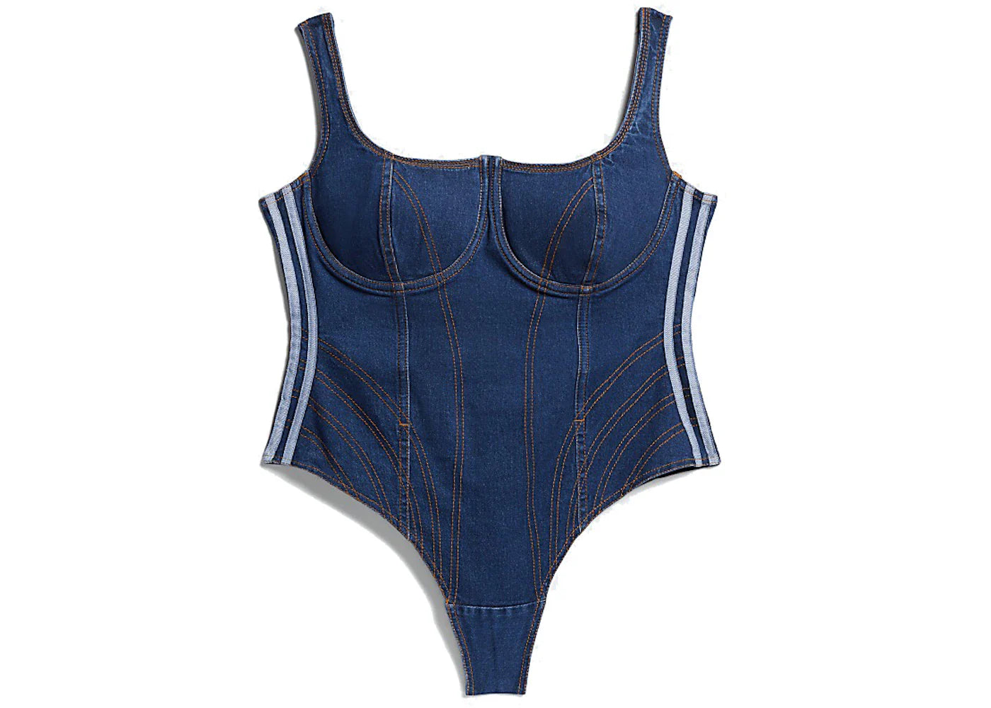 adidas Ivy Park Denim Bodysuit (Plus Size) Dark Denim