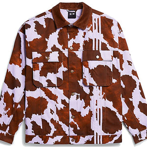 adidas Ivy Park Denim Cow-Print Jacket (All Gender) AOP Cow Hide/Purple Glow