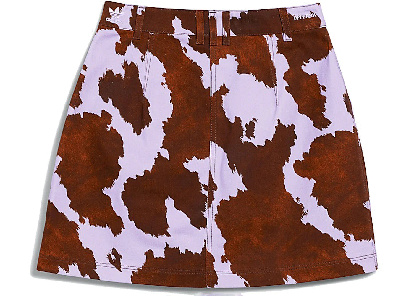 adidas Ivy Park Denim Cow-Print Skirt AOP Cow Hide/Purple Glow