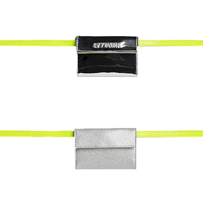 adidas Ivy Park Dipped Tote Bag Silver Metallic/Solar Yellow