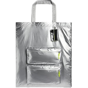 adidas Ivy Park Dipped Tote Bag Silver Metallic/Solar Yellow