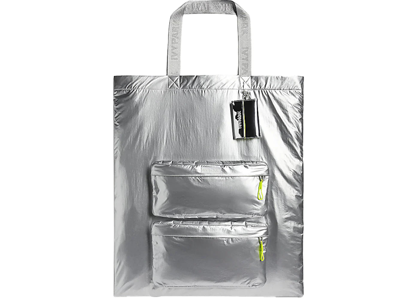 adidas Ivy Park Dipped Tote Bag Silver Metallic/Solar Yellow