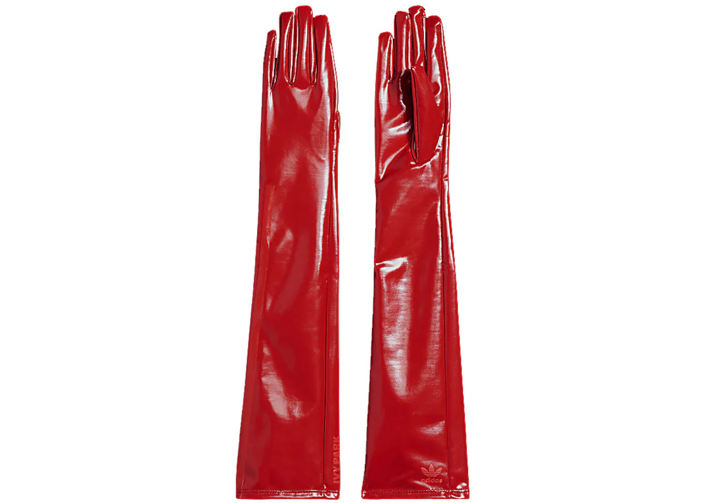 adidas Ivy Park Faux Latex Gloves Red