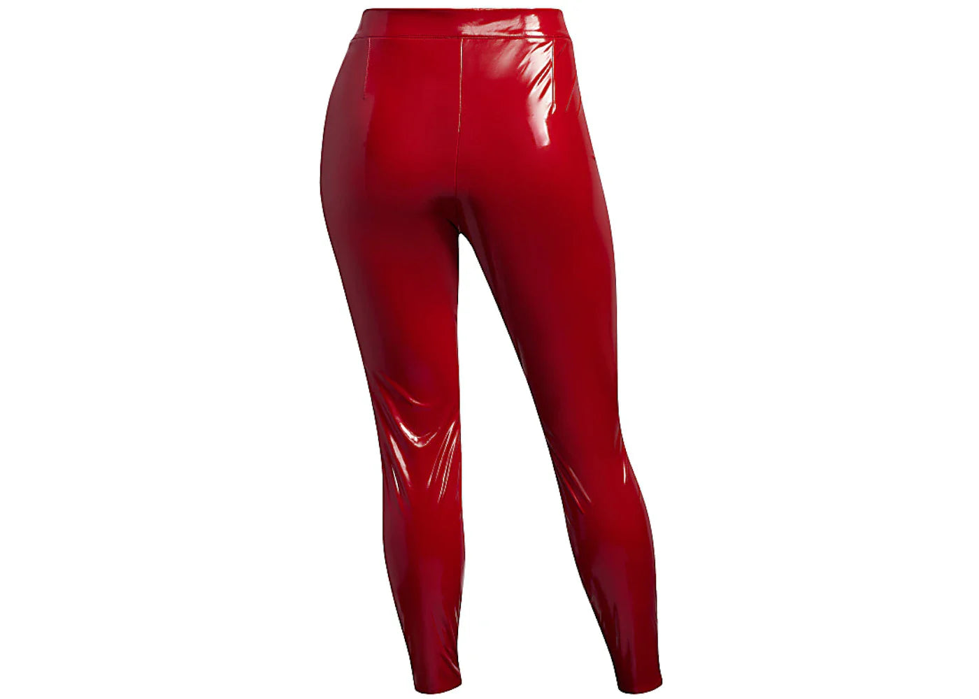 adidas Ivy Park Faux Latex Straight-Leg Pants (Plus Size) Red