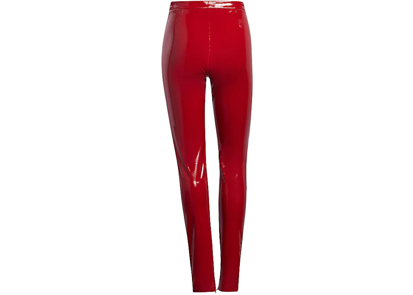 adidas Ivy Park Faux Latex Straight-Leg Pants Red