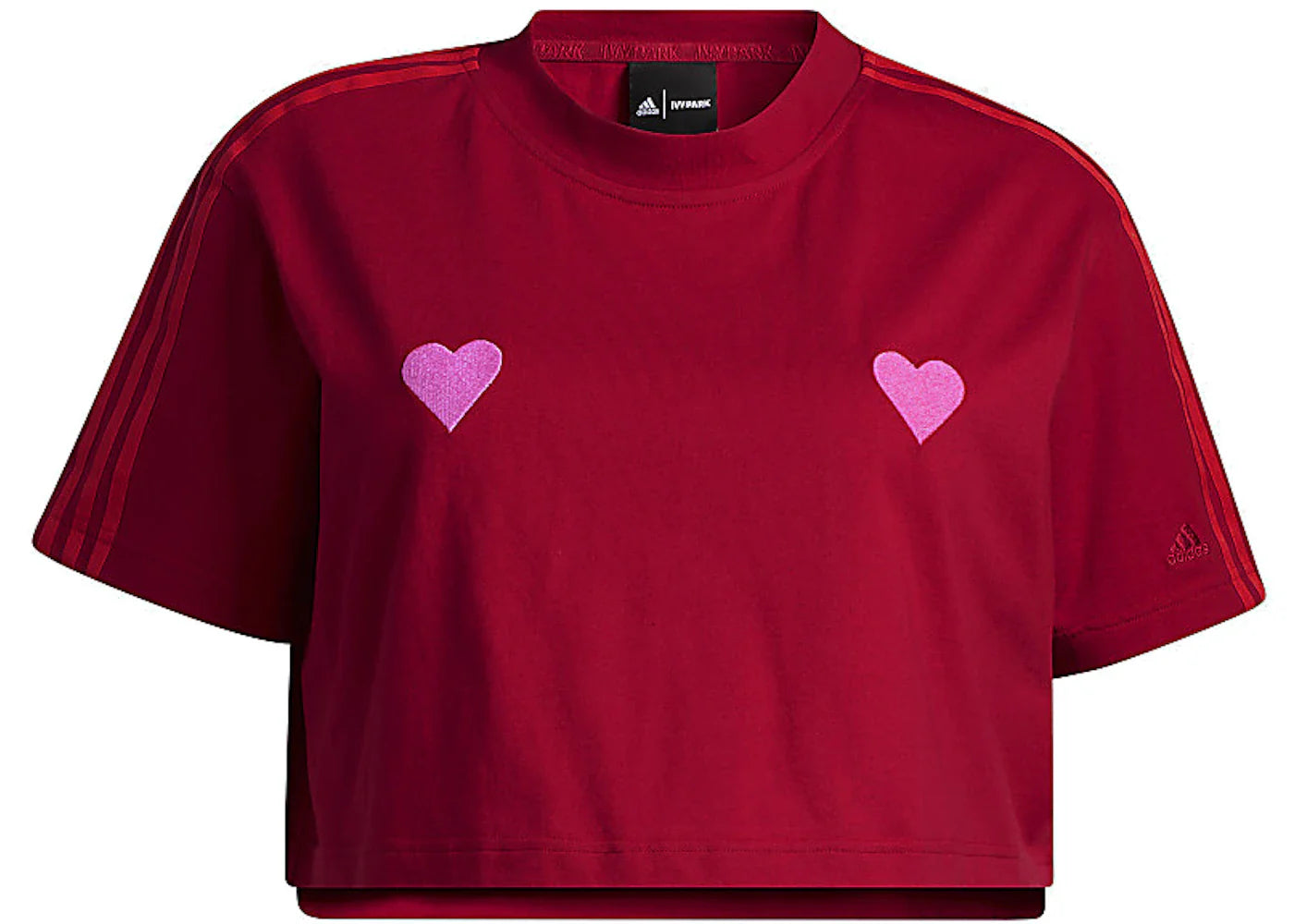 adidas Ivy Park Graphic Crop Tee Power Red