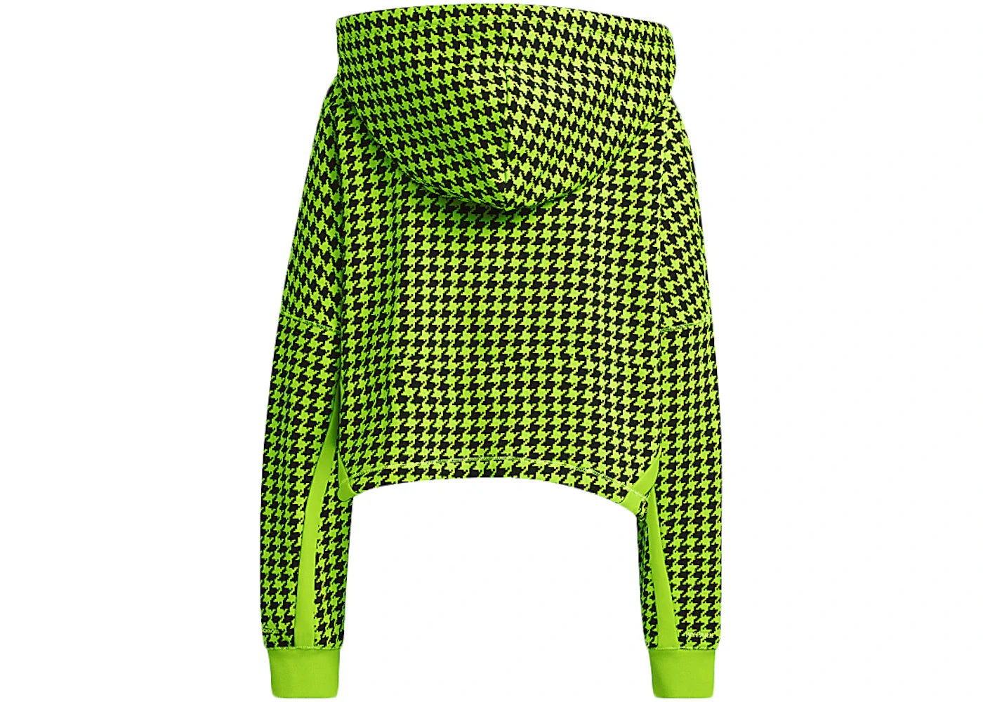 adidas Ivy Park Halls of Ivy Allover Print Cropped Hoodie Semi Solar Slime/Black