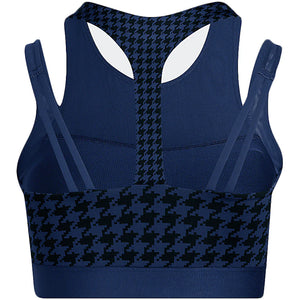 adidas Ivy Park Halls of Ivy Allover Print Halter Bra 2 (Plus Size) Dark Blue/Black