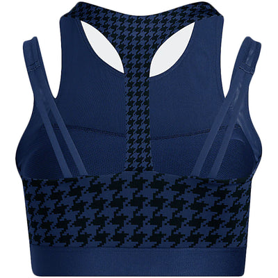 adidas Ivy Park Halls of Ivy Allover Print Halter Bra 2 (Plus Size) Dark Blue/Black
