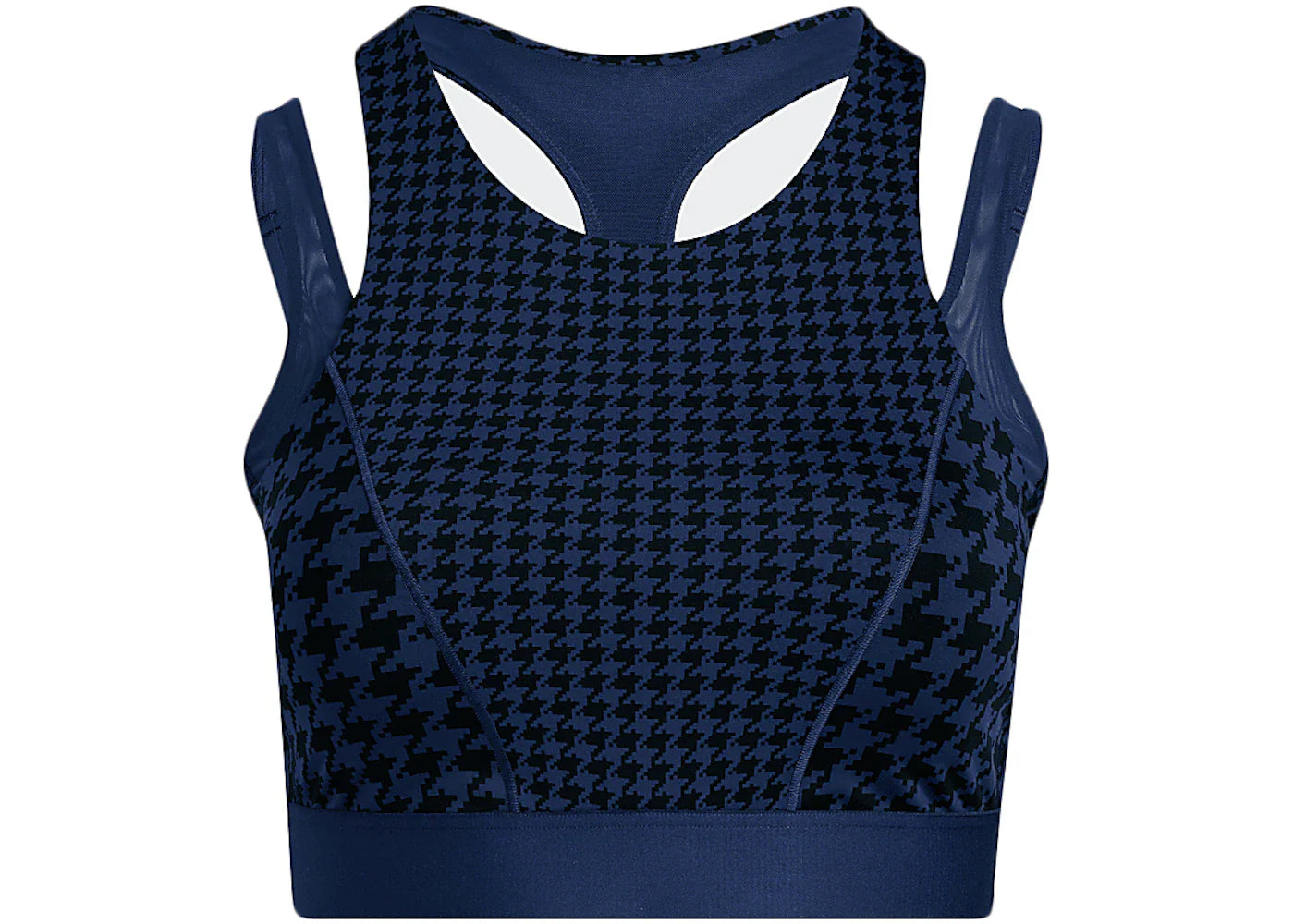 adidas Ivy Park Halls of Ivy Allover Print Halter Bra 2 (Plus Size) Dark Blue/Black