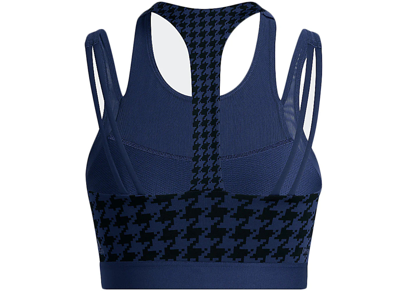 adidas Ivy Park Halls of Ivy Allover Print Halter Bra 2.0 Dark Blue/Black