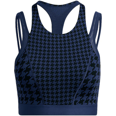 adidas Ivy Park Halls of Ivy Allover Print Halter Bra 2.0 Dark Blue/Black