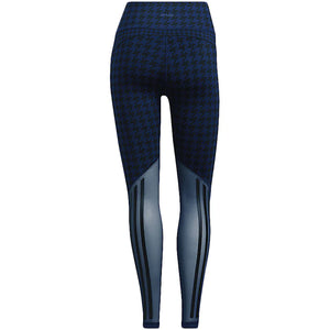 adidas Ivy Park Halls of Ivy Allover Print Sheer Tights Dark Blue/Black