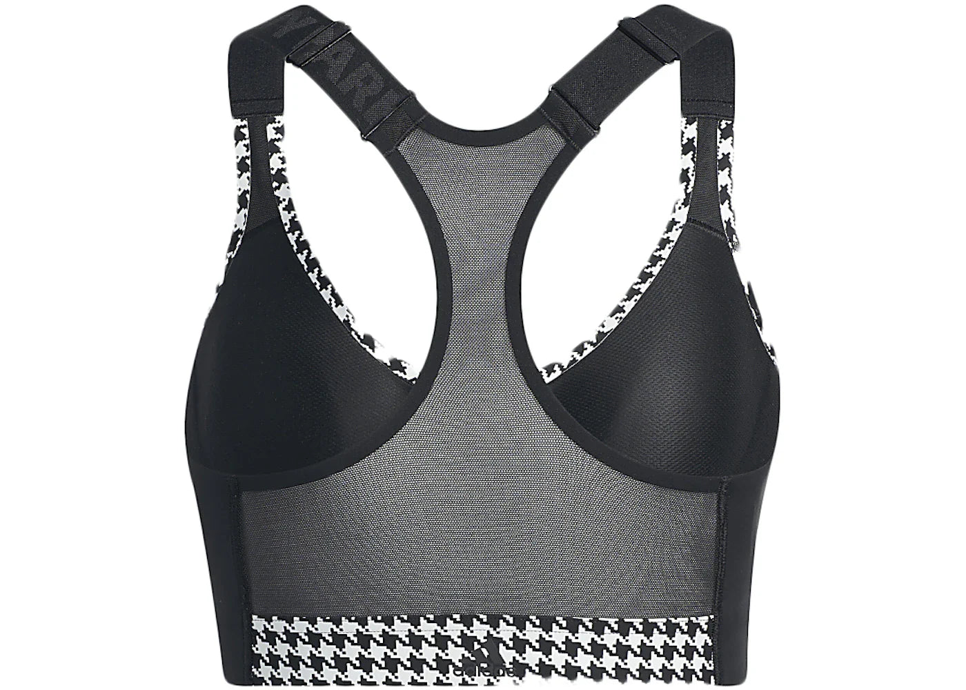 adidas Ivy Park Halls of Ivy Allover Print Zip Bra 2.0 Clear Grey/Black