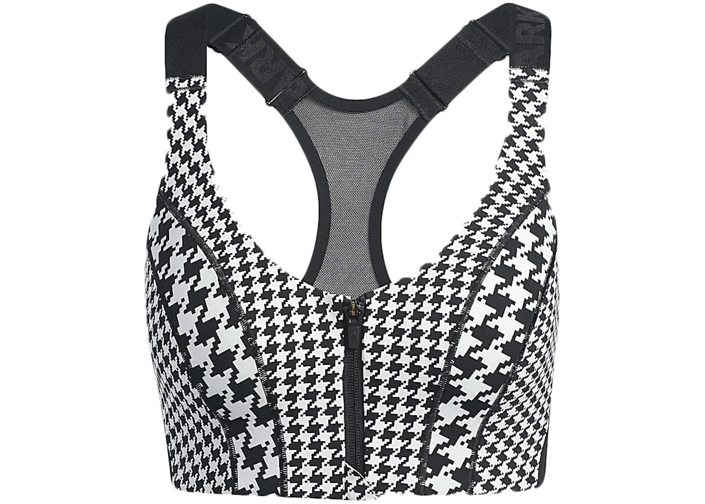 adidas Ivy Park Halls of Ivy Allover Print Zip Bra 2.0 Clear Grey/Black
