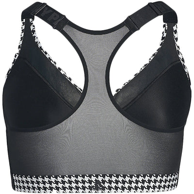 adidas Ivy Park Halls of Ivy Allover Print Zip Bra 2.0 (Plus Size) Clear Grey/Black