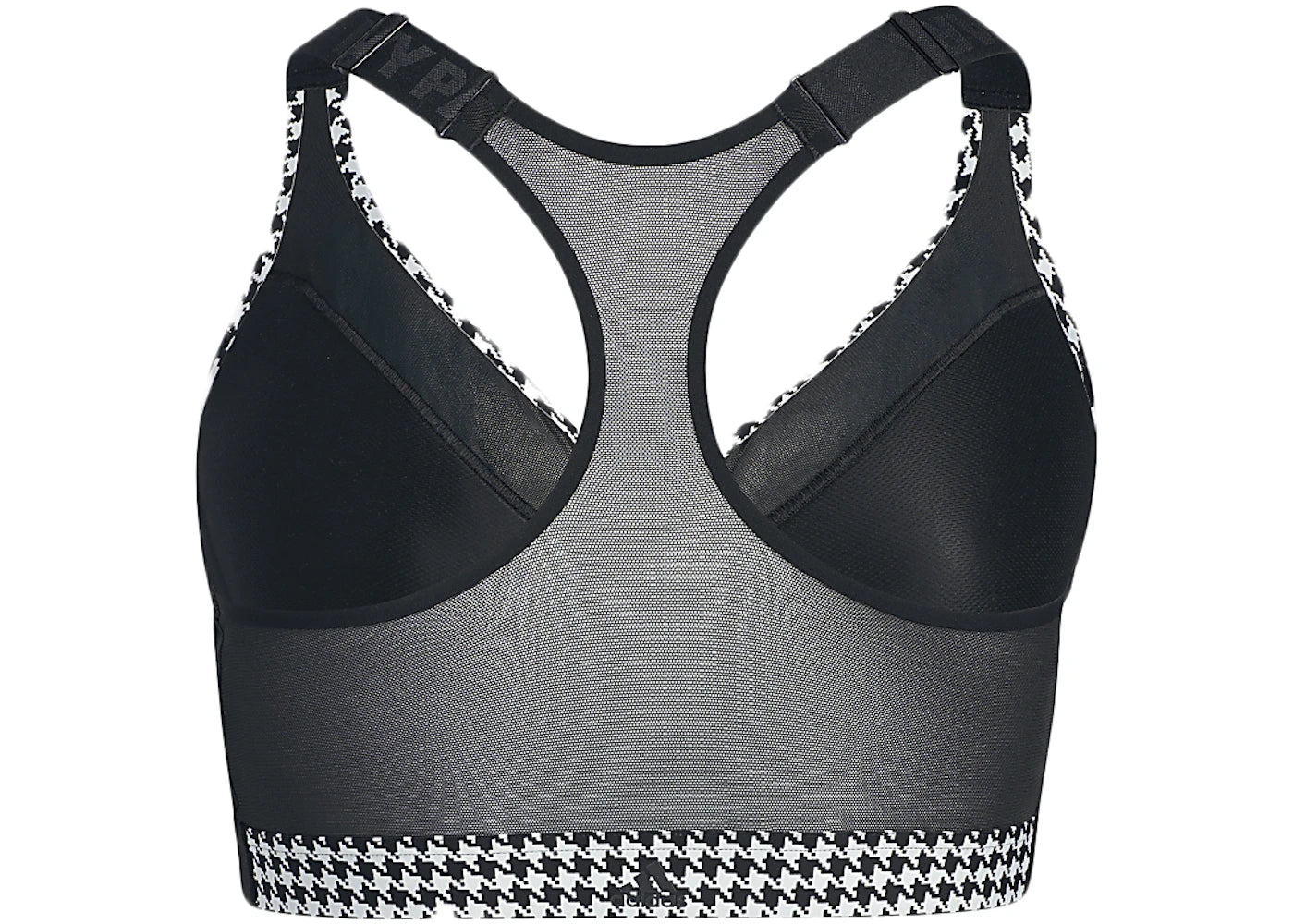 adidas Ivy Park Halls of Ivy Allover Print Zip Bra 2.0 (Plus Size) Clear Grey/Black