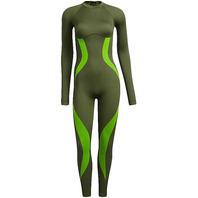 adidas Ivy Park Halls of Ivy Circular Knit Catsuit Semi Solar Slime/Wild PIne
