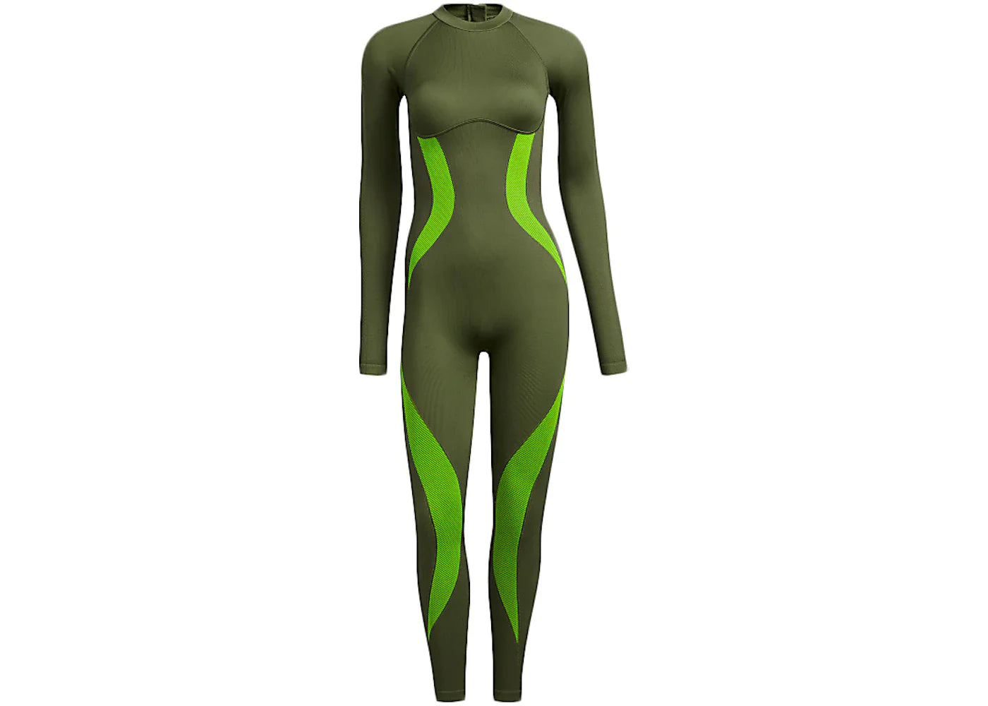 adidas Ivy Park Halls of Ivy Circular Knit Catsuit Semi Solar Slime/Wild PIne