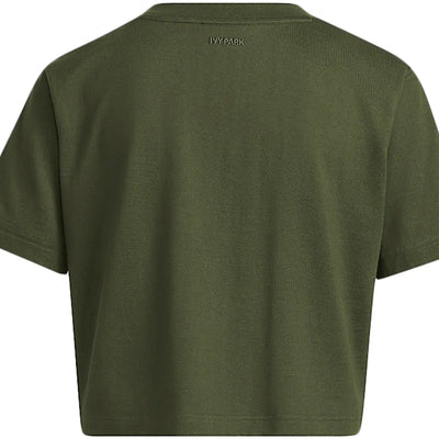 adidas Ivy Park Halls of Ivy Crop Tee Wild Pine
