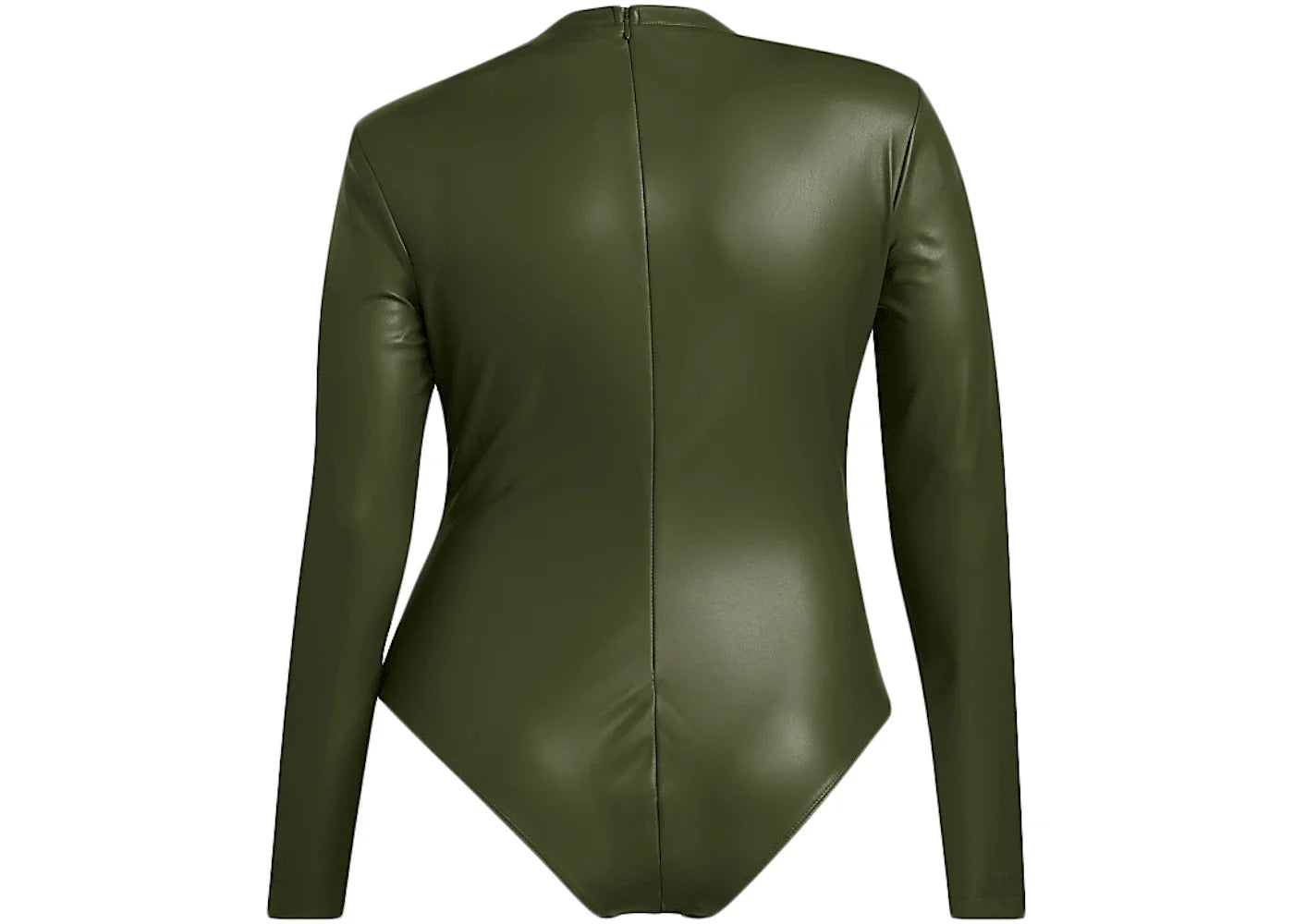 adidas Ivy Park Halls of Ivy Faux Leather Bodysuit (Plus Size) Wild Pine