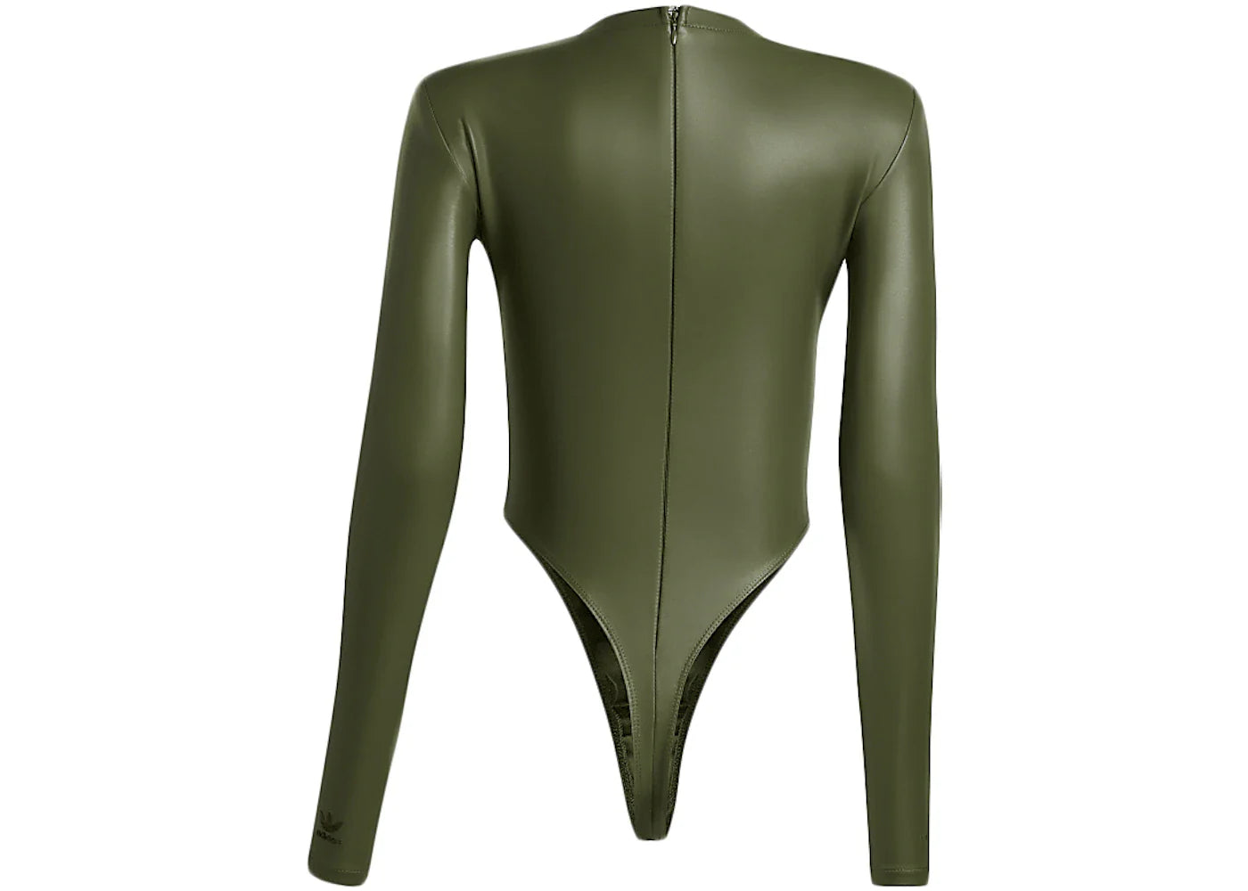 adidas Ivy Park Halls of Ivy Faux Leather Bodysuit Wild Pine