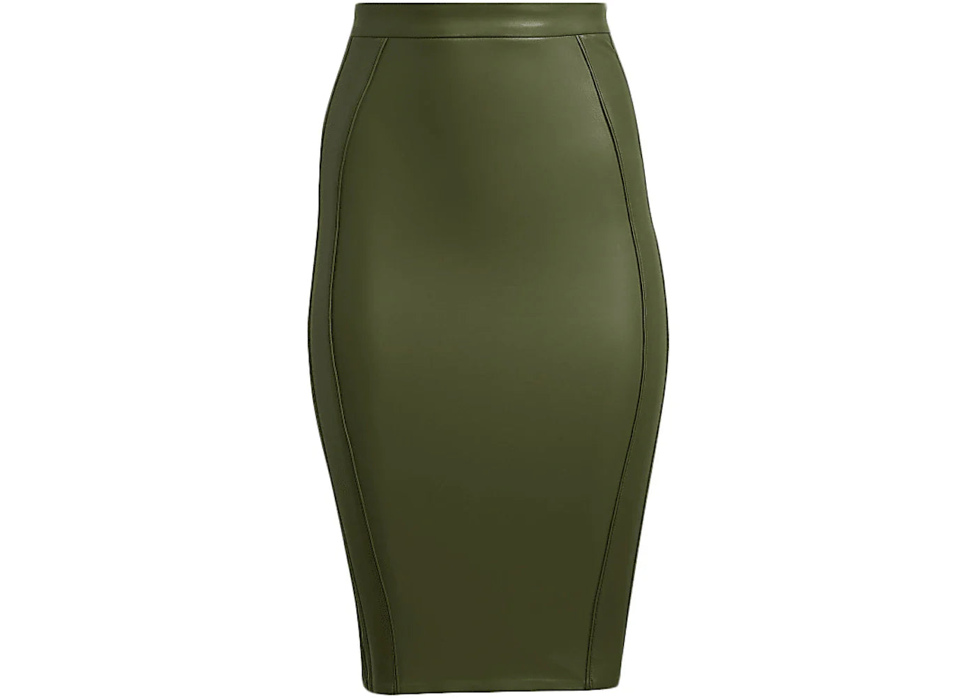 adidas Ivy Park Halls of Ivy Faux Leather Skirt Wild Pine