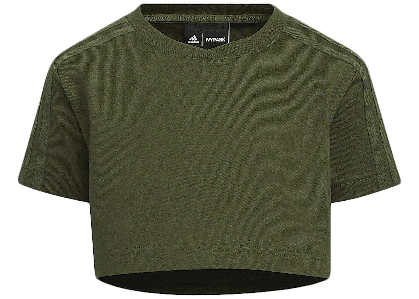 adidas Ivy Park Halls of Ivy Kids Crop Tee Wild Pine