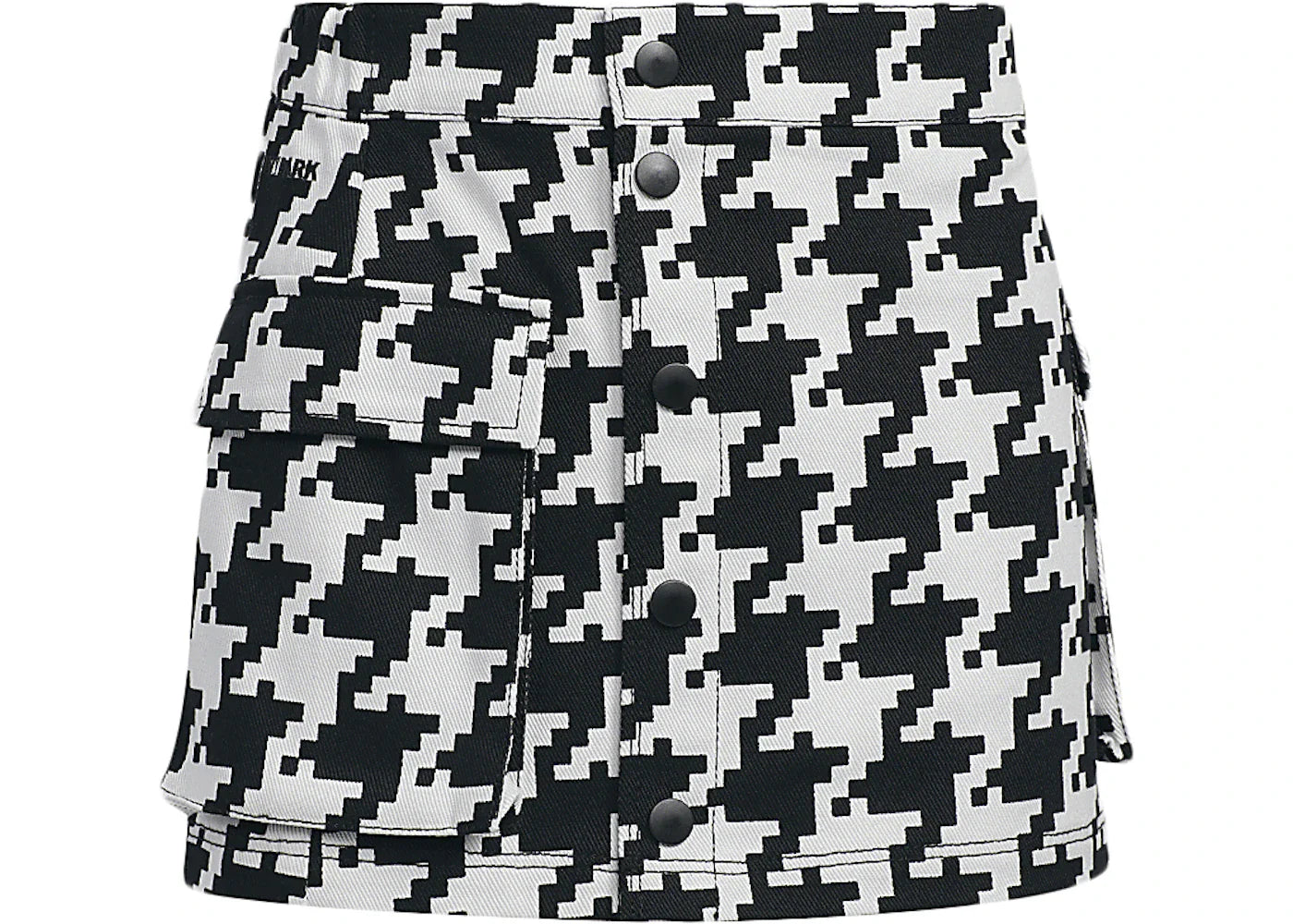adidas Ivy Park Halls of Ivy Kids Houndstooth Skirt Clear Grey/Black