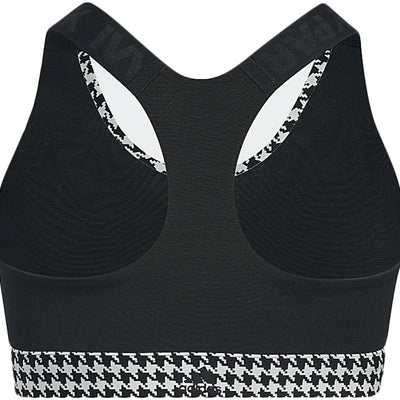 adidas Ivy Park Halls of Ivy Kids Houndstooth Sports Bra Clear Grey/Black