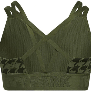 adidas Ivy Park Halls of Ivy Kids Sports Bra Wild Pine/Black