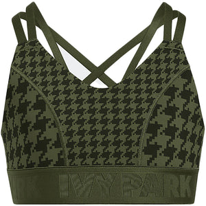 adidas Ivy Park Halls of Ivy Kids Sports Bra Wild Pine/Black