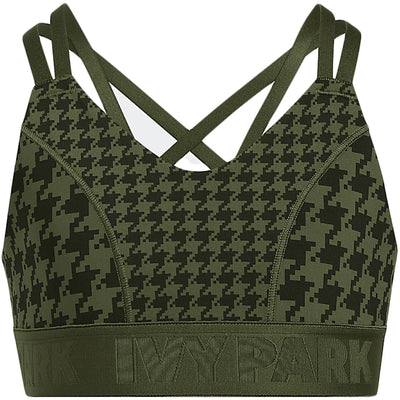 adidas Ivy Park Halls of Ivy Kids Sports Bra Wild Pine/Black