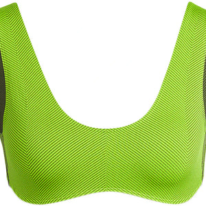adidas Ivy Park Halls of Ivy Knit Scoop Bra Semi Solar Slime/Wild PIne