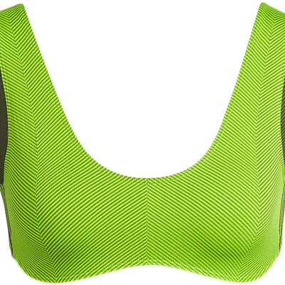 adidas Ivy Park Halls of Ivy Knit Scoop Bra Semi Solar Slime/Wild PIne
