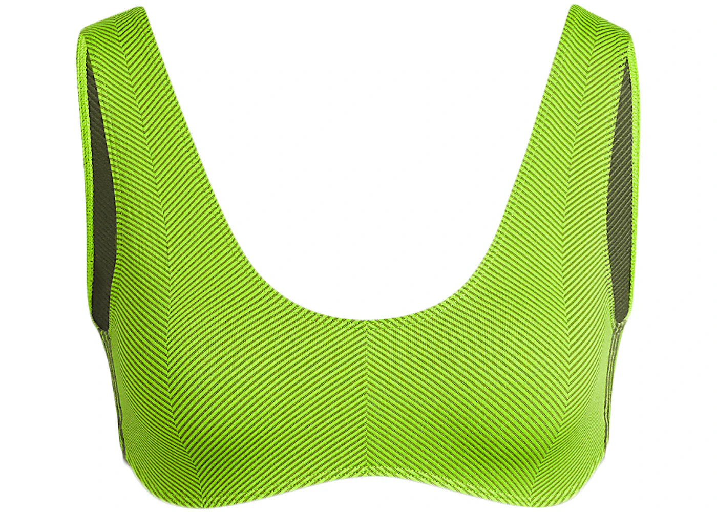 adidas Ivy Park Halls of Ivy Knit Scoop Bra Semi Solar Slime/Wild PIne