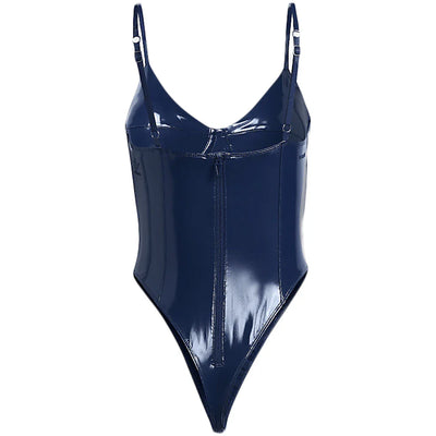 adidas Ivy Park Halls of Ivy Latex Bodysuit Dark Blue