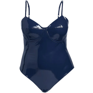 adidas Ivy Park Halls of Ivy Latex Bodysuit (Plus Size) Dark Blue