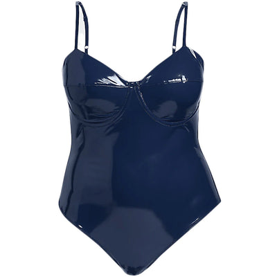 adidas Ivy Park Halls of Ivy Latex Bodysuit (Plus Size) Dark Blue