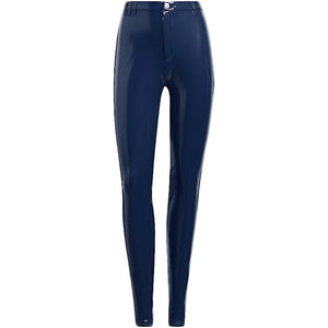 adidas Ivy Park Halls of Ivy Latex Pants Dark Blue